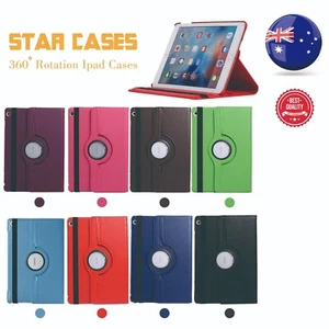 360 Rotate Smart Leather Case Cover For Apple iPad 11 10 9 8 / Air / Mini / Pro - Picture 1 of 19