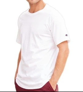 CHAMPION Mens T425 White 6 oz. Short Sleeve T-Shirts | BULK Ordering Available! - Picture 1 of 2