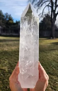 Clear Quartz Crystal Polished Tower Brazil 5lbs. - Picture 1 of 7