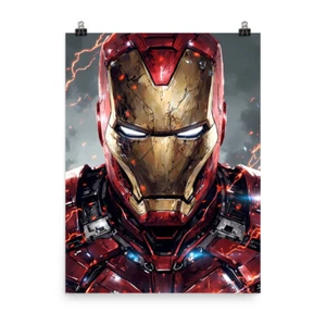 Impresión de póster de arte de pared Iron Man Marvel MCU alta calidad tecnología Stark - Imagen 1 de 5