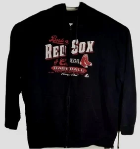 Boston Red Sox Hoodie Mens 4XL Spell Out Graphic Majestic Dark Blue MA 02215 MLB - Picture 1 of 9