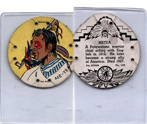 R123 Seal Craft, Seal Craft Discs, 1930's, #126 Metea, Indian - Picture 1 of 1