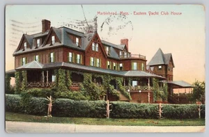 Marblehead Mass - Eastern Yacht Club House und Blick auf das Gelände 1907 - Bild 1 von 2