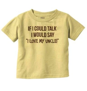 I Love My Uncle Nephew Niece Shower Birthday Toddler Boy Girl Youth T Shirt Tee - Picture 1 of 15