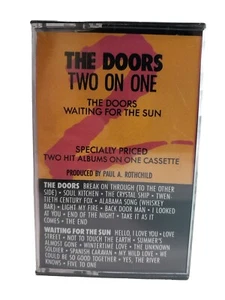 THE DOORS SELF TITLED / WAITING FOR THE SUN - 2 ON 1 DOUBLE CASSETTE TAPE - Picture 1 of 4
