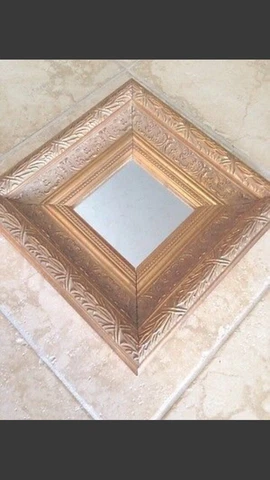 beautiful 13.5" square accent decorative mirror Cover