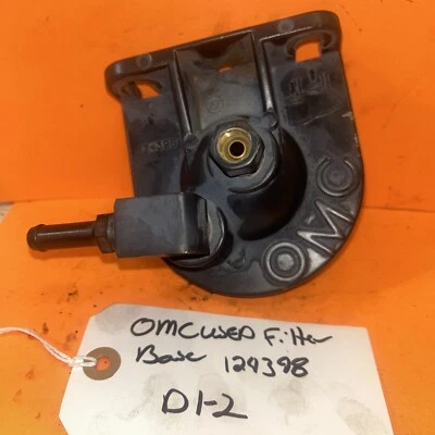OMC Fuel Water Separator Aluminum Bracket 124398 Fresh Water Usage Used D1-2 - Image 1 of 4