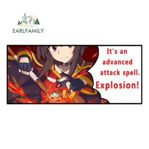EARLFAMILY 5.1'' Megumin Funny Car Strip Warning Sticker Vinyl Bumper Decals - Bild 1 von 1