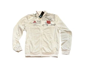 New NWT Nebraska Cornhuskers Adidas Men's Strategy Zip Up Track Jacket Medium - Picture 1 of 2