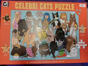 BRAND NEW-Celebri Cats Puzzle 1000 Pieces Ginger Fox-Sealed-Great Gift Idea - Picture 1 of 3