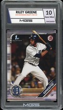 2019 Bowman Draft #BD-50 Riley Greene Rookie Card Graded 10 MGS Gem MINT RC