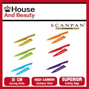 NEW Scanpan Soft Touch Spectrum 20cm Carving Knife, Choose Your Colour - Bild 1 von 13