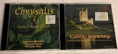 Chrysalis Nancy Bick Clark Celtic Harp & Flute / Celtic Journey Mark Britten CDs Foto 1 de 3