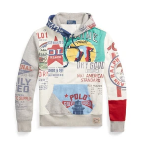 Nuevo Polo Ralph Lauren Vintage Inspirado en Patchwork Vellana Gráfica - Imagen 1 de 4