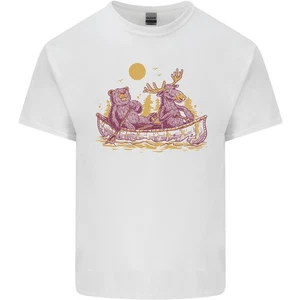 Ein Bär & Ein Elch Kajakfahren Kanu Fahren Kinder T-Shirt - Bild 1 von 3