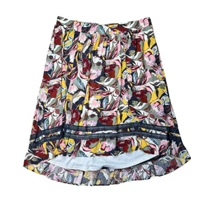 Torrid Plus 3X Maxi Crinkle Gauze Hi-Low Pull On Colorful Floral Midi Maxi Skirt - Picture 1 of 9