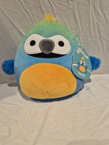 SQUISHMALLOWS Official 8" BAPTISE MACAW PARROT BIRD Cuddly Soft Plush Toy KELLY - Picture 1 of 2