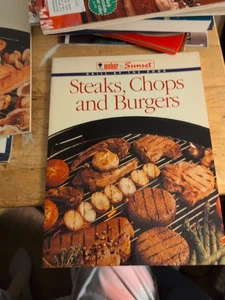Vintage 1996 Weber & Sunset Steaks Chops Burgers Cookbook Recipes Cook Book - Bild 1 von 1