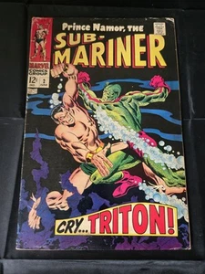 Sub-Mariner #2 (1968) Triton ~ Inumani ~ Chiave Marvel Comics - Foto 1 di 7