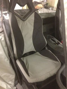 Can Am Commander UTV Seat Covers Custom Made To Order | Set of 2 | Black / Grey - Picture 1 of 1