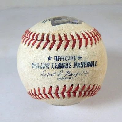 2022 Arizona Diamondbacks Rockies Game Used Baseball Yonathan Daza RBI Double - Image 1 of 3