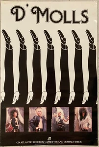 D’Molls 1988 Promo Poster Atlantic Records Glam Heavy Metal - Bild 1 von 1