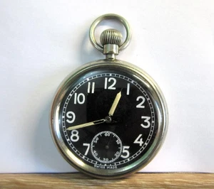 Vintage WW2 RAF Air Ministry Issued POCKET WATCH, A.M 6E 50, 9557/41 - Working - Picture 1 of 5