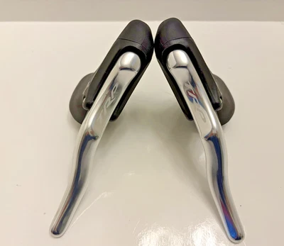 Palancas de freno de aleación TRP RRL bicicleta de carretera engranaje fijo velocidad única negro-plateado Foto 1 de 3