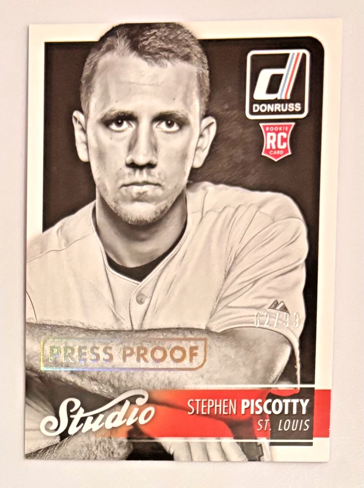 Panini Donruss Studio Press Proof Gold 2016/99 Stephen Piscotty #S8 RC BS27 Foto 1 de 2