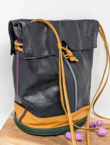 Besondere Bruno Magli Ledertasche, Handtasche – Multicolor Design, ca. 90er,... - Bild 1 von 6