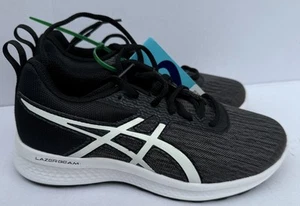 Neu Asics Lazerbeam Kinder Sport Laufschuhe Turnschuhe schwarz/weiß Größe 1,5 US - Bild 1 von 11