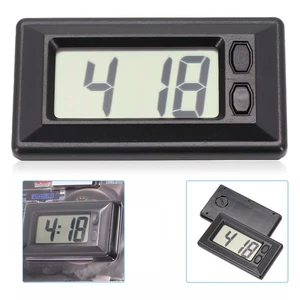 Compact LCD Digital Display Car Dashboard Clock with Calendar Portable - Picture 1 of 12