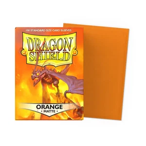 Dragon Shield Game Sleeves 100ct - Matte Orange Standard - Picture 1 of 1
