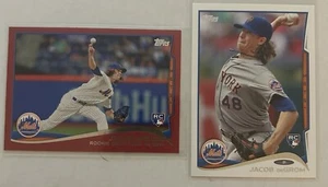 2014 Topps Update Jacob DeGrom Target Red Border Ungraded Rookie/ RC paper - Picture 1 of 4