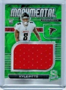 2021 Panini Spectra Kyle Pitts Neon Green Monumental Jersey RC #'ed 20/35 - Picture 1 of 1
