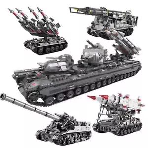 Building Blocks Military Brick Tank Model Kit World War 3D Puzzles Toy - Picture 1 of 58