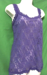 CAMISOLA DE ENCAJE NUEVA HANKY PANKY 1390L PURB CLÁSICA FIRMA HECHA EN EE. UU. M - Imagen 1 de 1