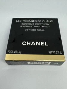 CHANEL LES TISSAGES De Chanel Blush Duo Tweed Effect #20 Tweed Corail 5.5 g - Picture 1 of 3