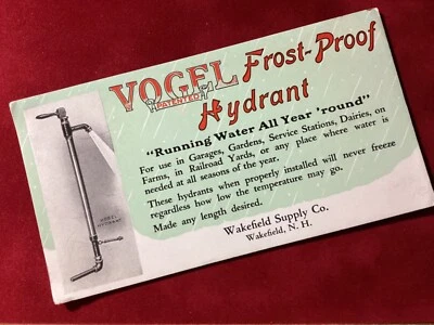 Boca publicitaria a prueba de heladas Wakefield, NH Vogel ~ espalda azul ~  Foto 1 de 2