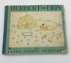Rare 1939 First Edition Herbert the Lion Children's Book by Clare Newberry - Picture 1 of 12