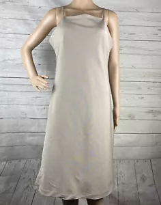 Arden B Sheath Dress Size 10 Pale Brown Spaghetti Strap Micro Nylon Blend - Picture 1 of 12