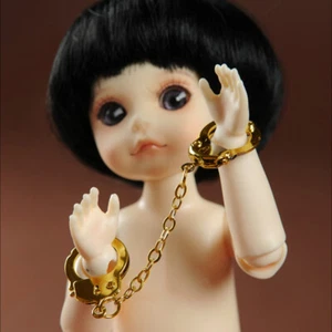 Dollmore play article 7-12 inches Doll Size - Handcuffs (Gold - N) - Picture 1 of 6