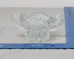 Vintage Imperial NuCut Stern & Rohr Sägezahn dicker Rand offene Zuckerdose - Bild 1 von 11
