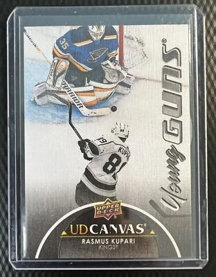 Rasmus Kupari 2021-22 Upper Deck Young Guns BLACK Canvas RC #C222 Los Angeles - Image 1 of 2