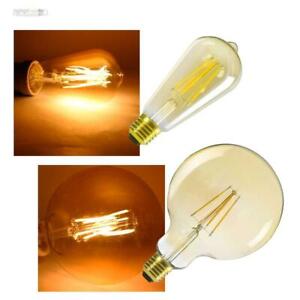 E27 Retro Birnen Filament LED goldenweiß ST64/G125 Edison/Globe Glühbirne 7 Watt