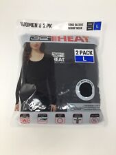32 DEGREES Women's 2 Pack Ultra Light Thermal Baselayer Scoop Top L 12/14