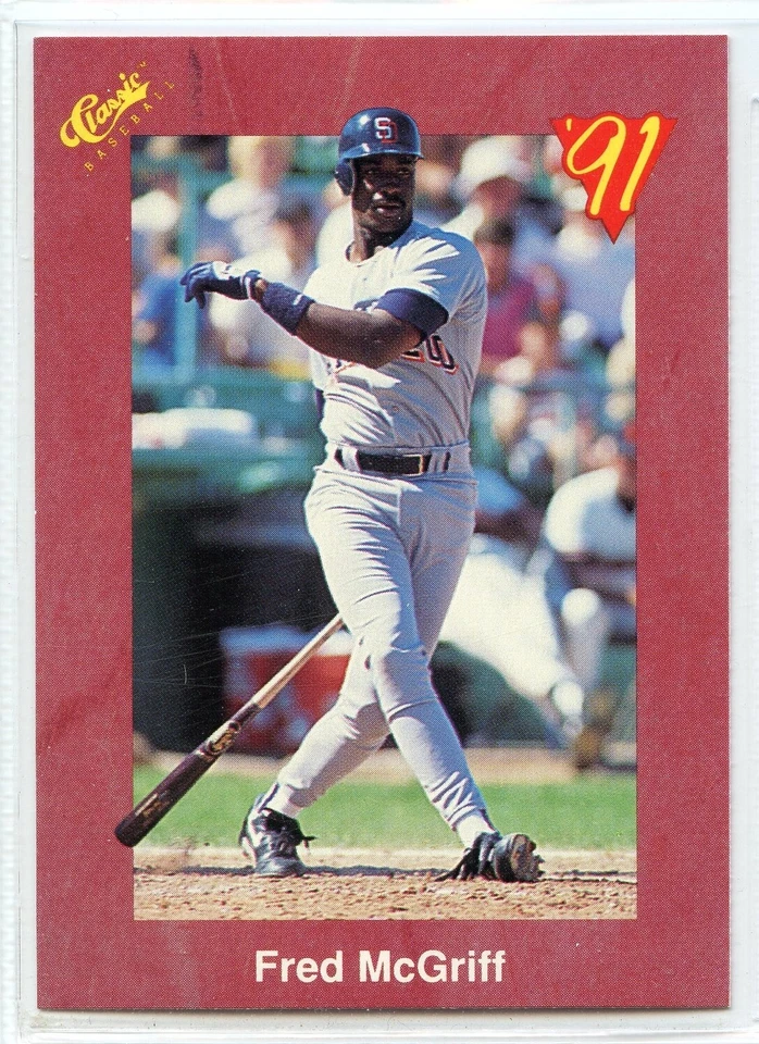 1991 Classic Baseball Trivia Card - #T46 - Fred McGriff - San Diego Padres - Image 1 of 1