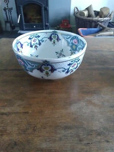 Antique S Hancocks & Sons Corona Ware Bowl Rouen Pattern c1920s, Size 10 X 20cm - Picture 1 of 11
