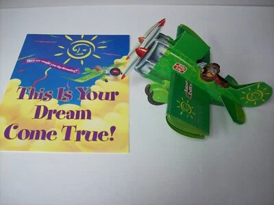 FRITO LAY MODEL AIRPLANE TOSTITOS VINTAGE 1995 CARDBOARD CUTOUT ADVERTISING SIGN - Image 1 of 4