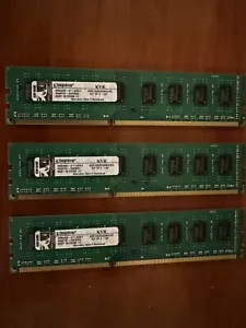 KINGSTON KVR1333D3N9K3/6G 6x2GB PC3-10600U DDR3-1333MHz Desktop DIMM PC RAM 1.5V - Picture 1 of 2
